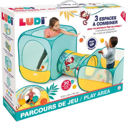 Ludi Παιδική Σκηνή Τούνελ Pop Up για 2 χρονών και άνω