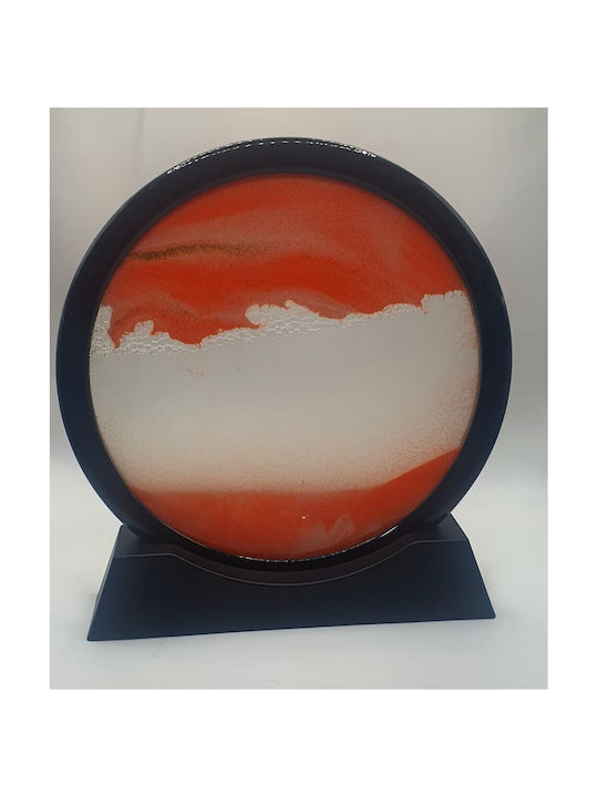 Clepsidră Decorativă Pentru Birou Din Sticlă 26x27cm În Culoare Neagră