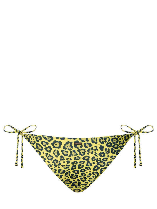 Bikini Slip with Ties Yellow