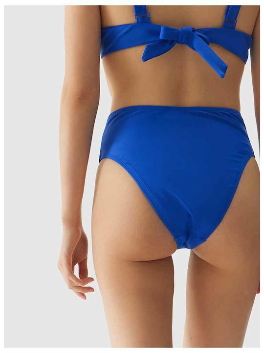 4F Bikini Slip High Waist Blue