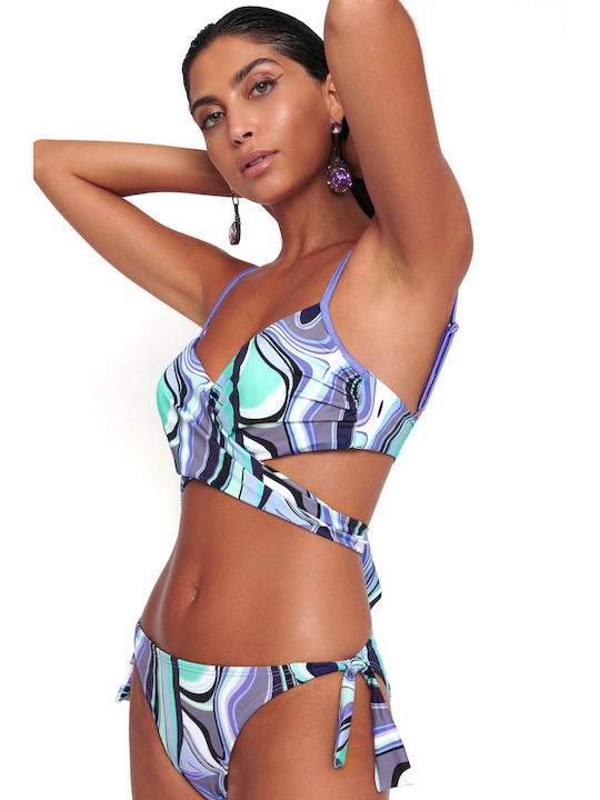 Bluepoint Bikini Slip with Ties Light Blue