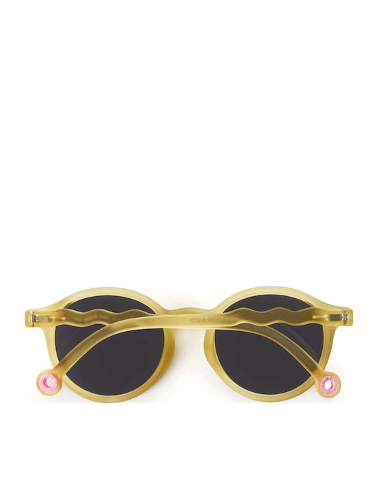 Olivio & Co Oval Kids Sunglasses with Polarized Lenses Yellow for 5-12 Years