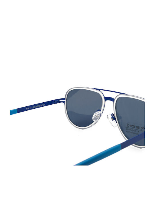 Marasil Aviator Παιδικά Γυαλιά Ηλίου με Polarized Φακό Μπλε