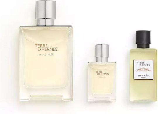 Hermes Terre D' Hermes Eau Givree Men's Set with Eau de Parfum 3pcs