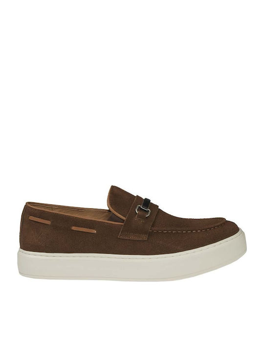 Ανδρικά Loafers σε Καφέ Χρώμα