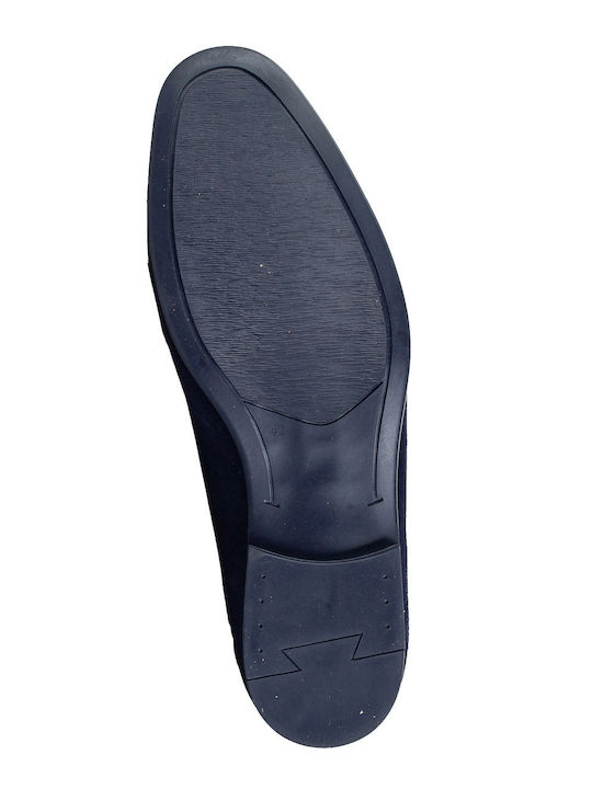 Suede Ανδρικά Μοκασίνια σε Μπλε Χρώμα