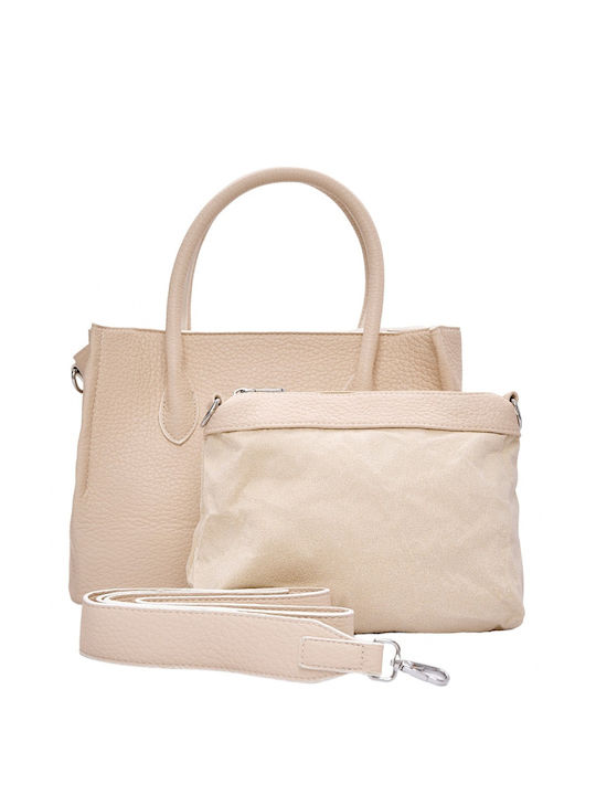 Bag to Bag Set Damen Tasche Tote Hand Beige