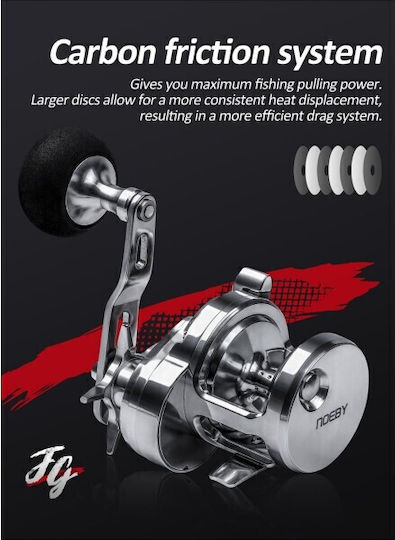 Noeby Max Drag Μηχανισμός Ψαρέματος για Slow Jigging / Inchiku / Καθετή / Συρτή