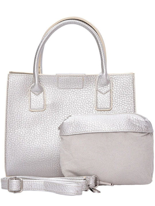 Bag to Bag Damen Tasche Hand Silber