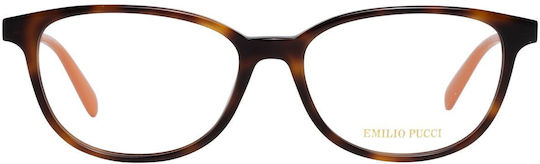 Emilio Pucci Women's Brown Prescription Eyeglass Frame EP5137 052
