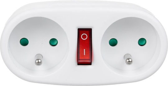 Maclean Energy T-Shaped Wall Plug 2 Positions