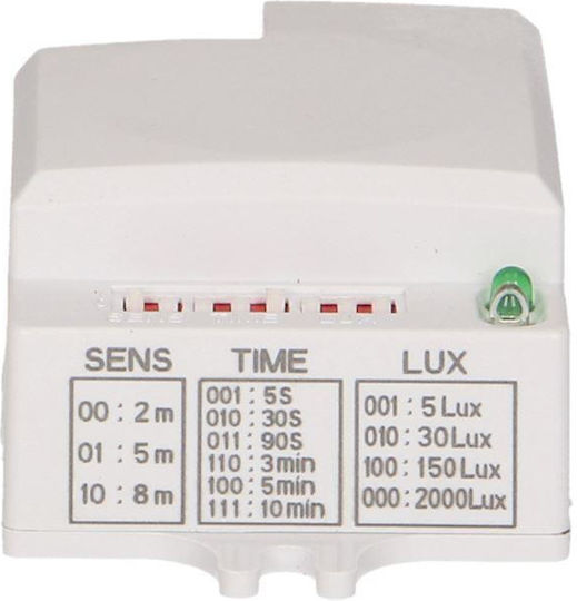 Orno Wired Microwave Motion Sensor with 5m Range