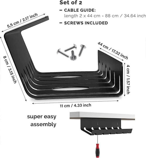 Velcro Suport De Cablu Negru 1000-42210154