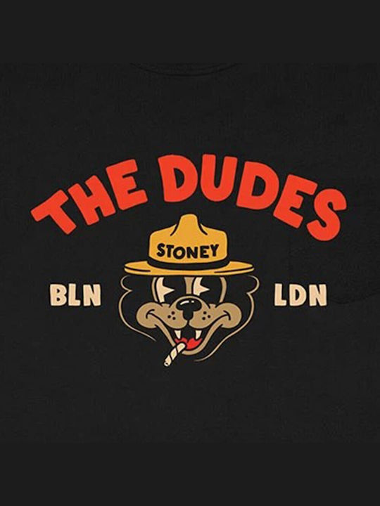 The Dudes Dudes Stoney Men's Short Sleeve T-shirt Black