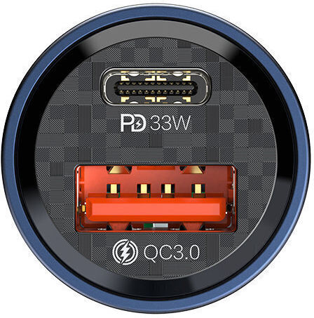 Recci Зарядно за кола 33W с един Порт: 1xUSB Син Цвят
