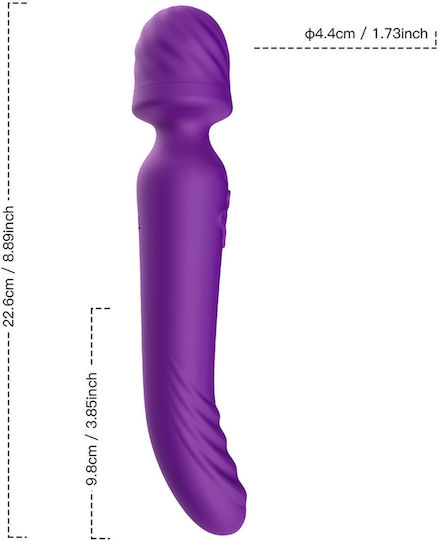 B-Series Joy Vibrator Massage 22.6cm Lila