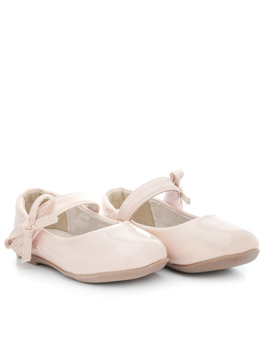 IQ Shoes Kids Anatomic Ballerinas with Hoop & Loop Closure Pink