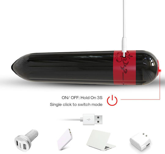 B-Series Joy Mini Δονητής 7.3cm Μαύρος