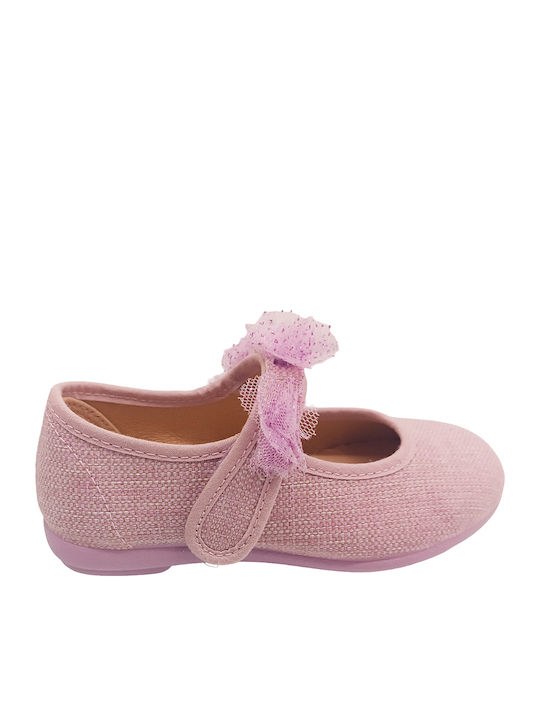 Kids Ballerinas with Hoop & Loop Closure Lilac