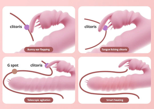 Rabbit Vibrator 2-in-1 Strong G-spot Vaginal Orgasm