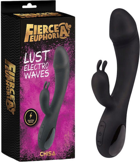 Chisa Novelties Δονητής Rabbit 19cm Μαύρος