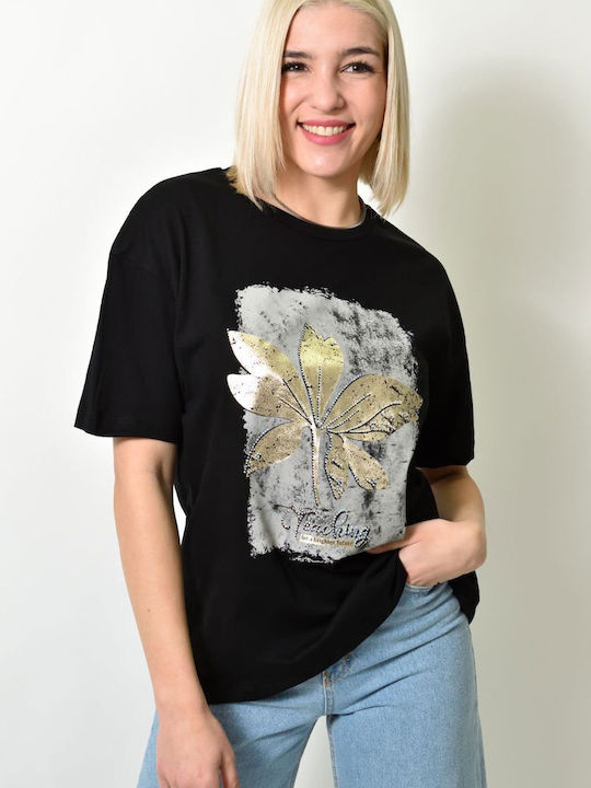 Potre Damen T-Shirt Black