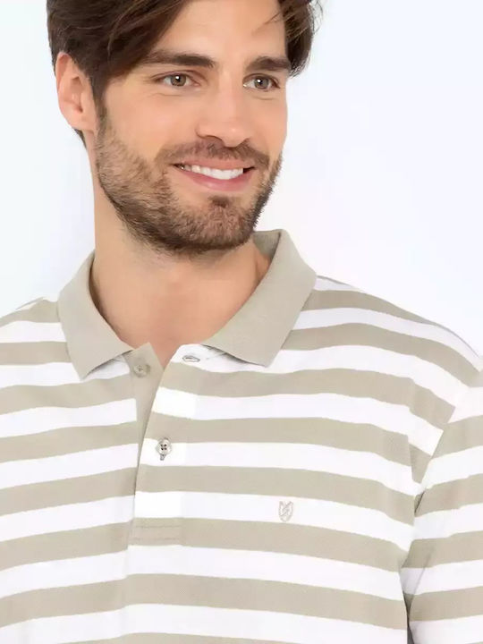 The Bostonians Herren Kurzarmshirt Polo beige