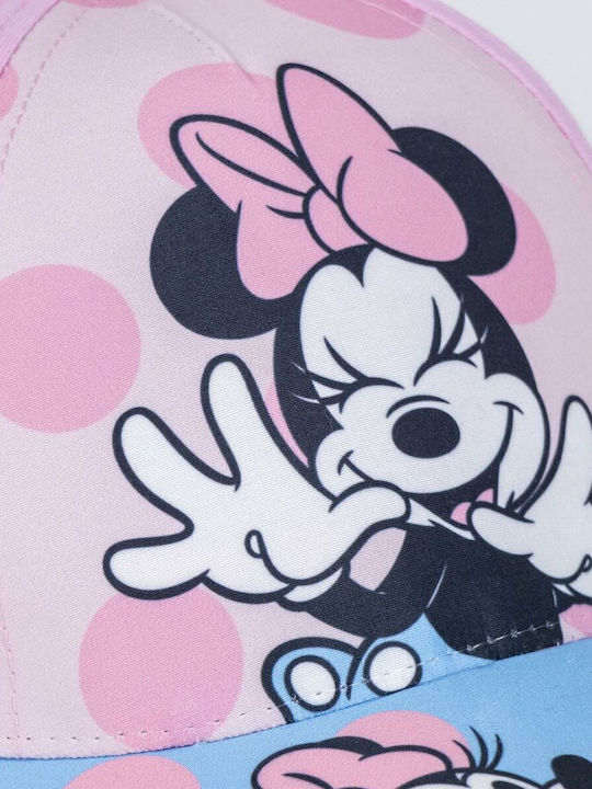 Minnie Mouse Kinderhut Jockey Stoff Rosa