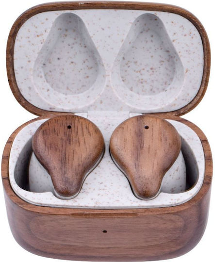 Akai Proffesional BTE-W300ENC In-ear Bluetooth Handsfree Earphones with Charging Case Bamboo
