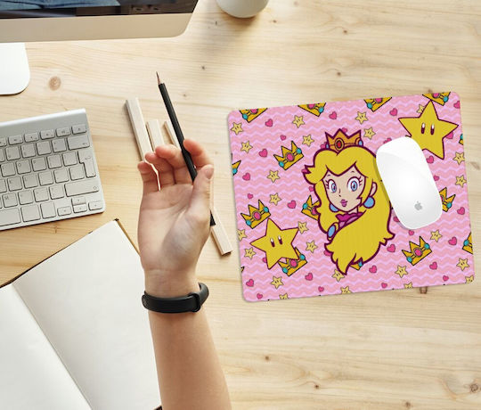 Koupakoupa Princess Peach Mouse Pad (230mm) Πορτοκαλί KP_23495_mousepad-rect