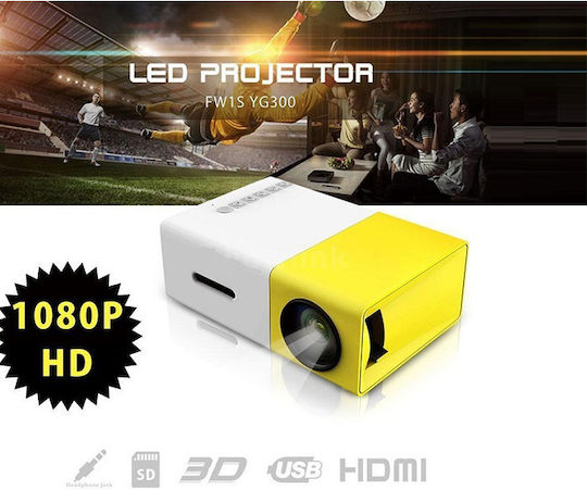 Andowl YG-300 Mini Projector LCD Λάμπας LED