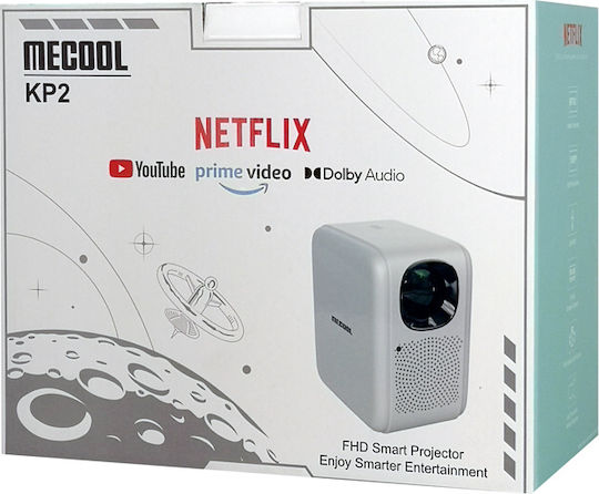 Mecool KP2 Projector LCD Λάμπας LED με Wi-Fi και Ενσωματωμένα Ηχεία