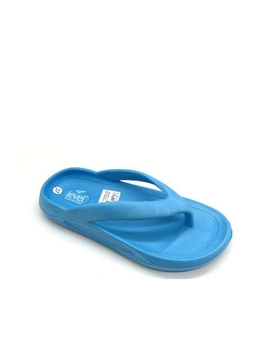 Level Anatomic Frauen Flip Flops in Hellblau Farbe