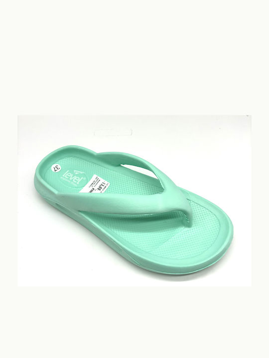 Level Anatomic Frauen Flip Flops in Grün Farbe