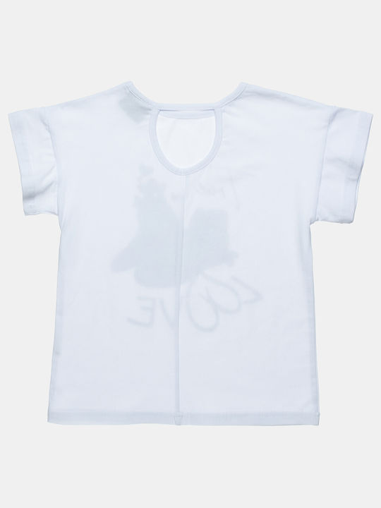 Alouette Kids Blouse Short Sleeve White