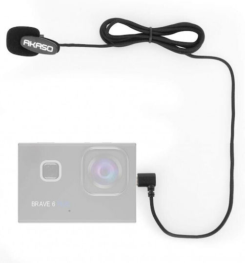 Akaso Brave 7 Mic Condenser (Small Diaphragm) Microphone Πέτου, Clip On for Camera