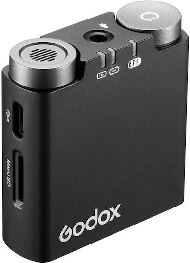 Godox Virso S M2 Σετ Ασύρματο Μικρόφωνο Πέτου, Clip On για Κάμερα (2Tx + 1Rx) για Sony Μηχανές