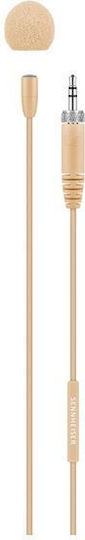 Sennheiser MKE Essential Omni Condenser (Small Diaphragm) Microphone 3.5mm Πέτου, Clip On for Vocals in Beige Color