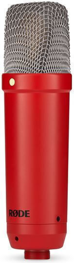 Rode Nt-1 Signature Series Condenser Microphone XLR Shock Mounted for Vocals in Red Color