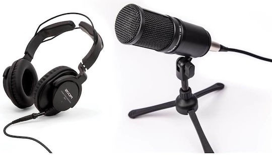Zoom ZDM-1 Δυναμικό Μικρόφωνο XLR Επιτραπέζιο, Shock Mounted για Φωνητικά