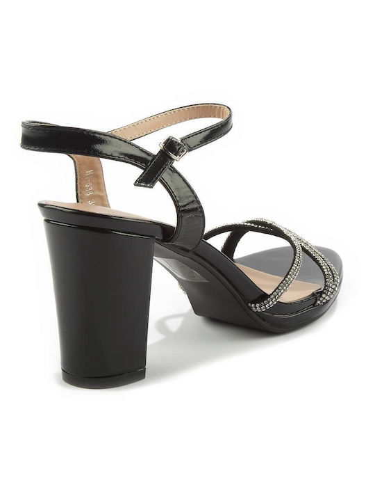 Sandals with Strass Black