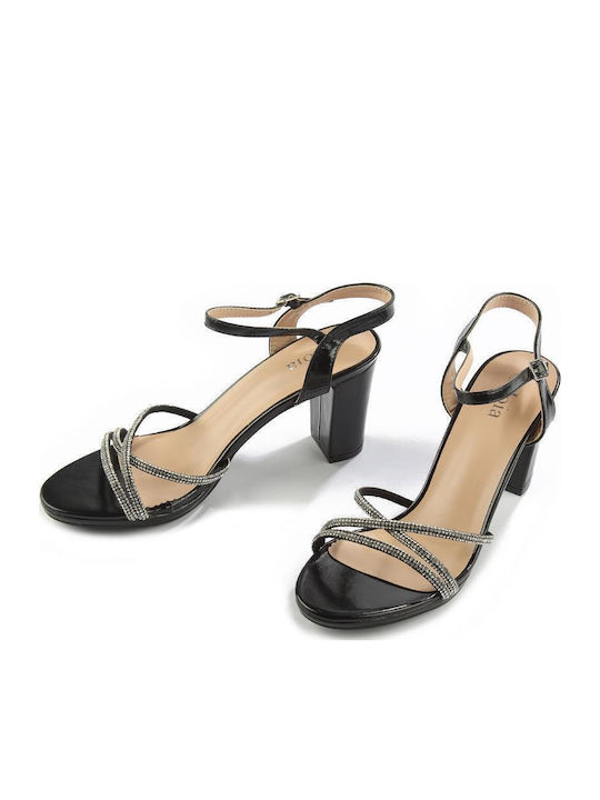 Sandals with Strass Black