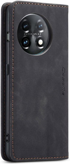 Oneplus 11 Caseme 013 Multifunktionale Horizontal Flip Leder Handytasche Schwarz