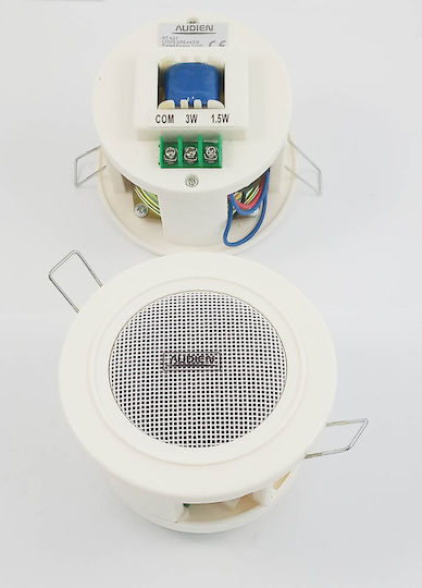 Audien BT-627 Ηχείο Οροφής 3W με Bluetooth (Τεμάχιο) Λευκό