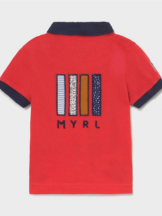 Mayoral Kids Polo Short Sleeve Coral