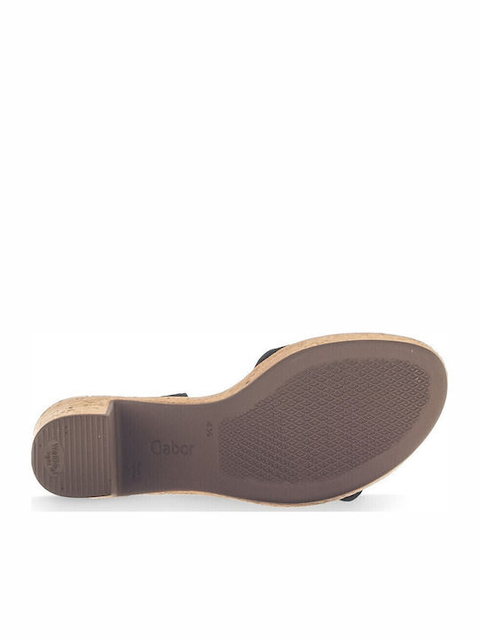 Wildleder Damen Sandalen in Schwarz Farbe