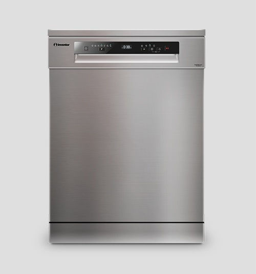 Inventor Freistehender Geschirrspüler für 14 Gedecke B60xH85cm Inox Clean Pro