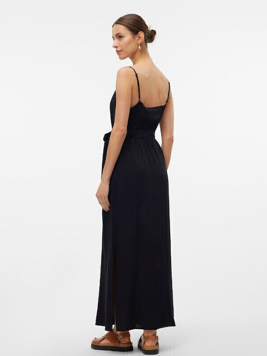 Easy Joy Sommer Maxi Kleid Total Black