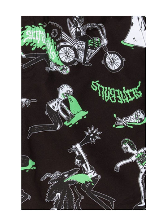 Men's Swimwear Shorts Black with Patterns
