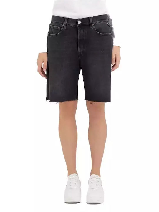 Replay Damen Bermuda Jean Dunkelgrau